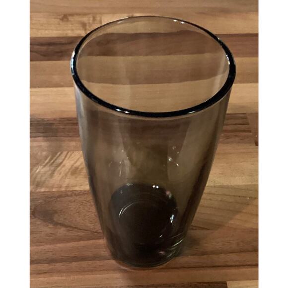 Set of 2 Vintage Libbey Classic Smoke 18 oz Glasses MCM Tumbler Drinkware - Picture 10 of 11